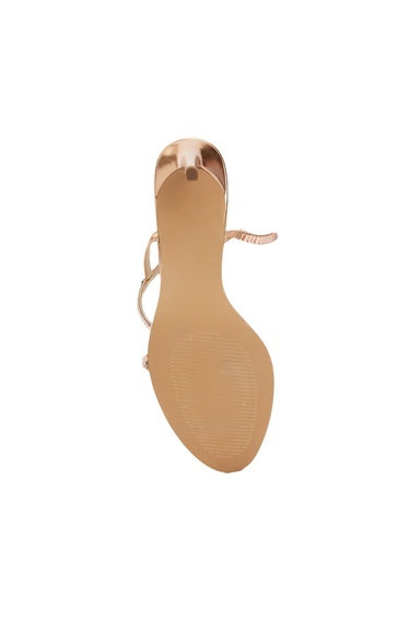  Divarese Kadın Rose Gold Taşlı Sandalet
