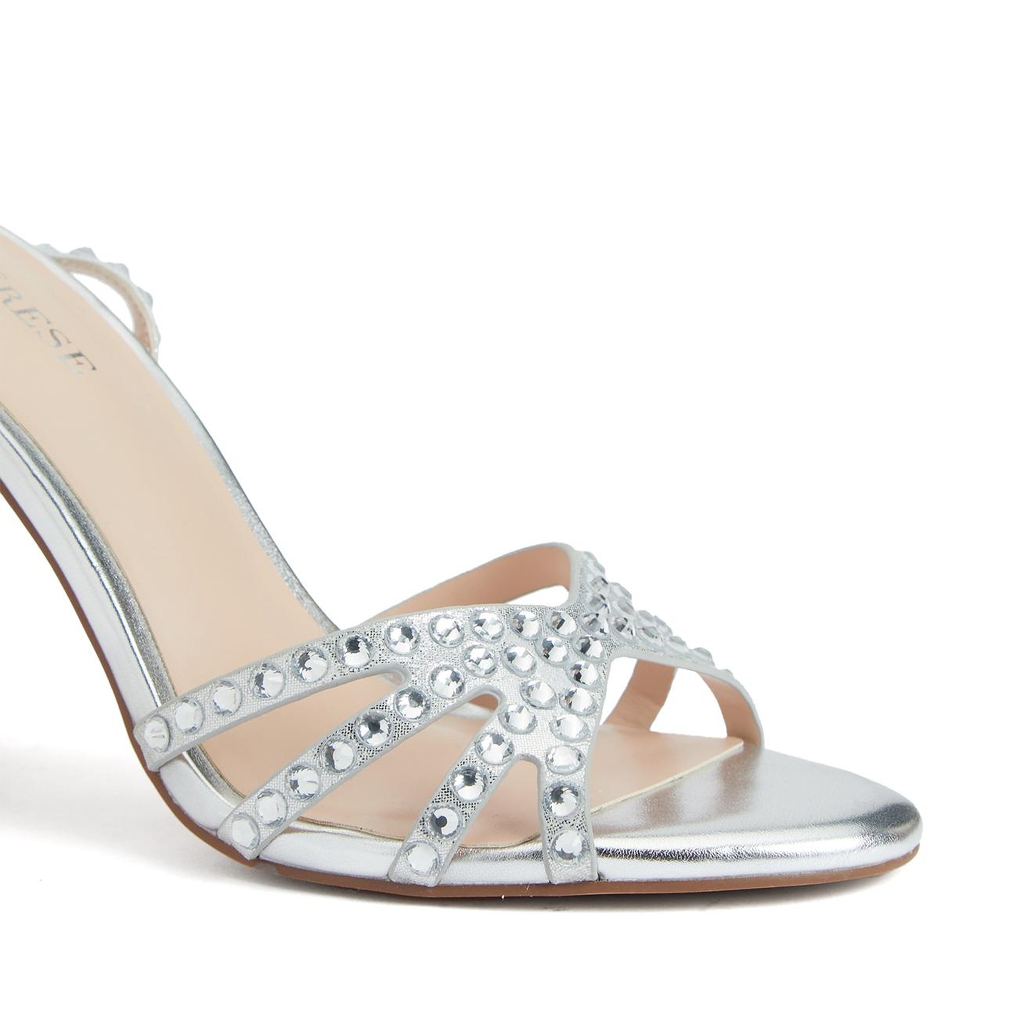 Divarese Kadın Silver Bantlı Sandalet