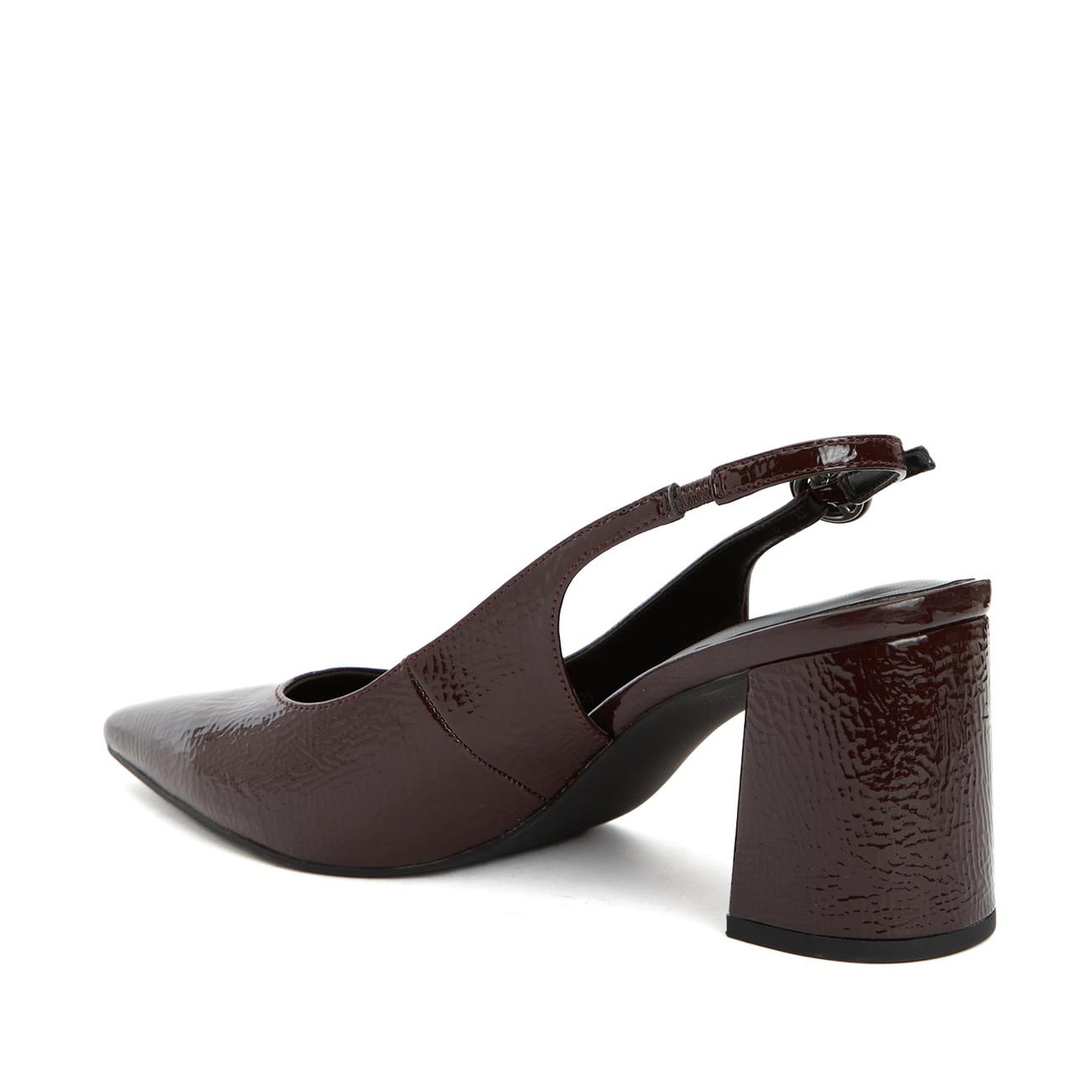 Divarese Kadın Bordo Deri Topuklu Ayakkabı