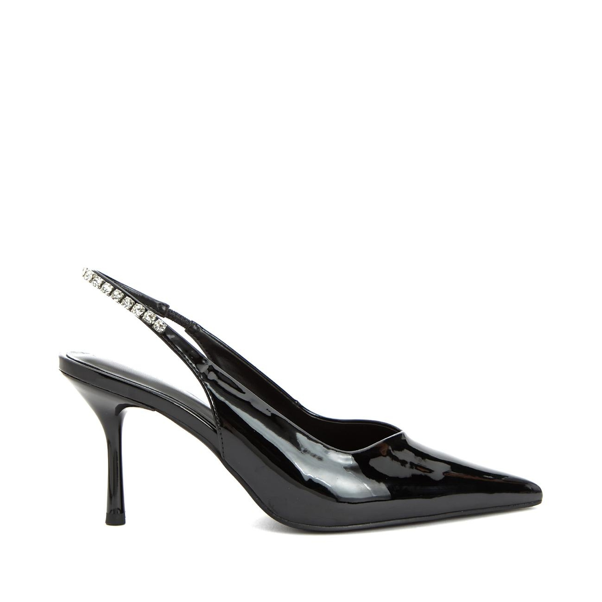 Divarese Kadın Siyah Taşlı Topuklu Ayakkabı