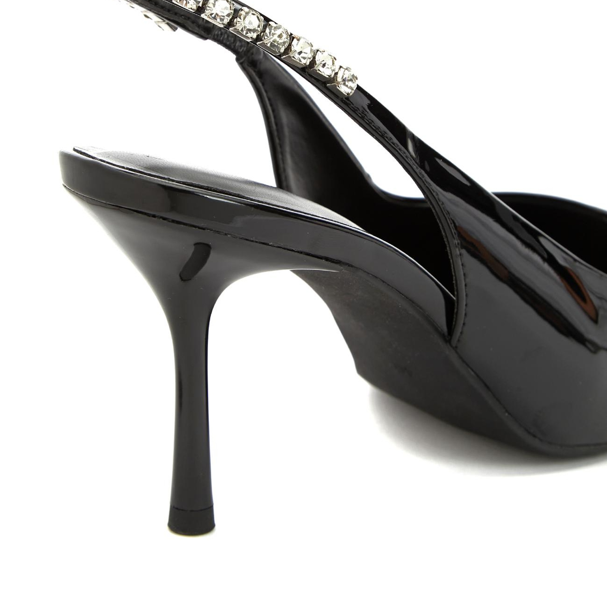 Divarese Kadın Siyah Taşlı Topuklu Ayakkabı