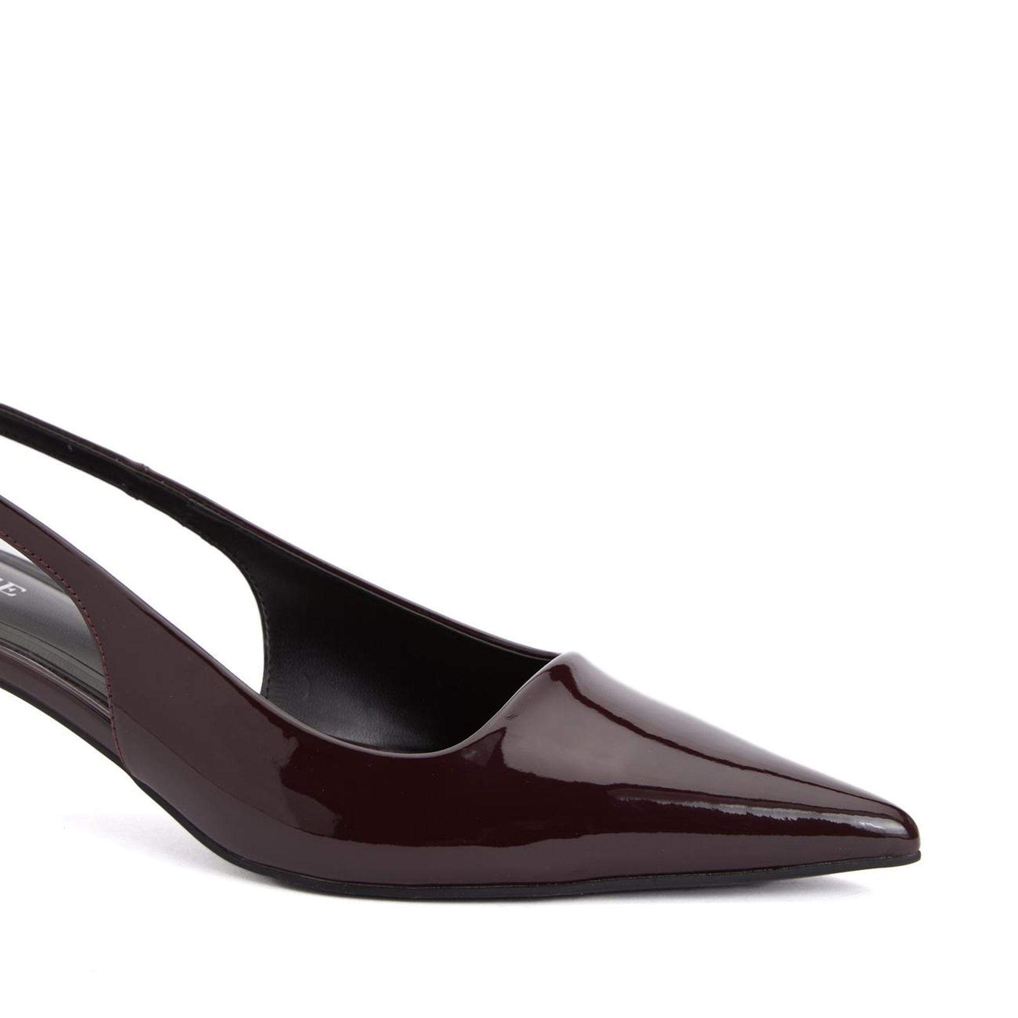 Divarese Kadın Bordo Bantlı Topuklu Ayakkabı