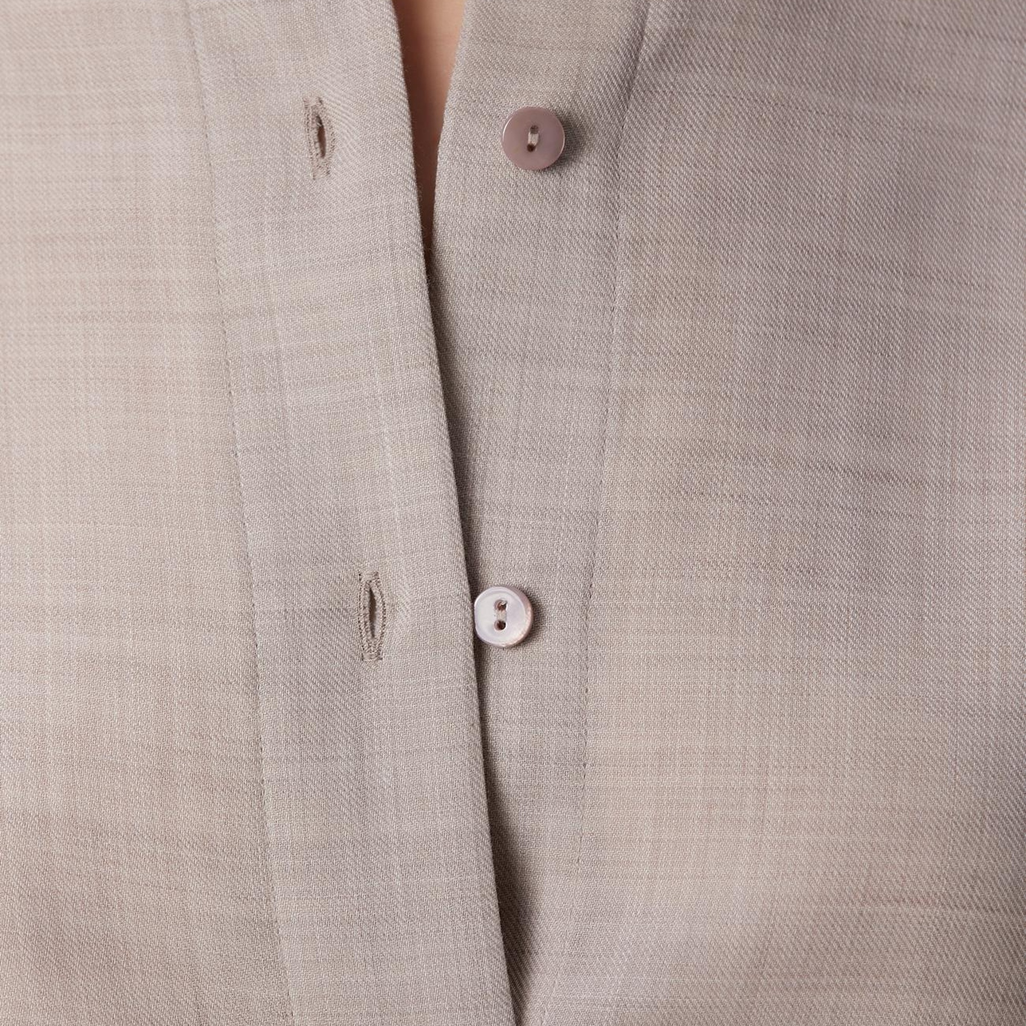 Network Kadın Bej Yün Karışımlı Gömlek