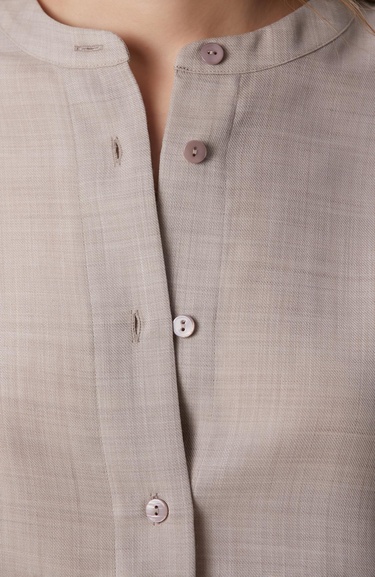  Network Kadın Bej Yün Karışımlı Gömlek