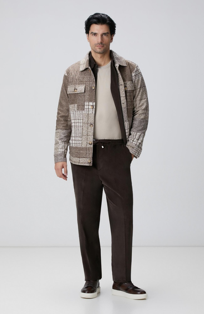  Network Erkek Kahverengi Fitilli Pantolon