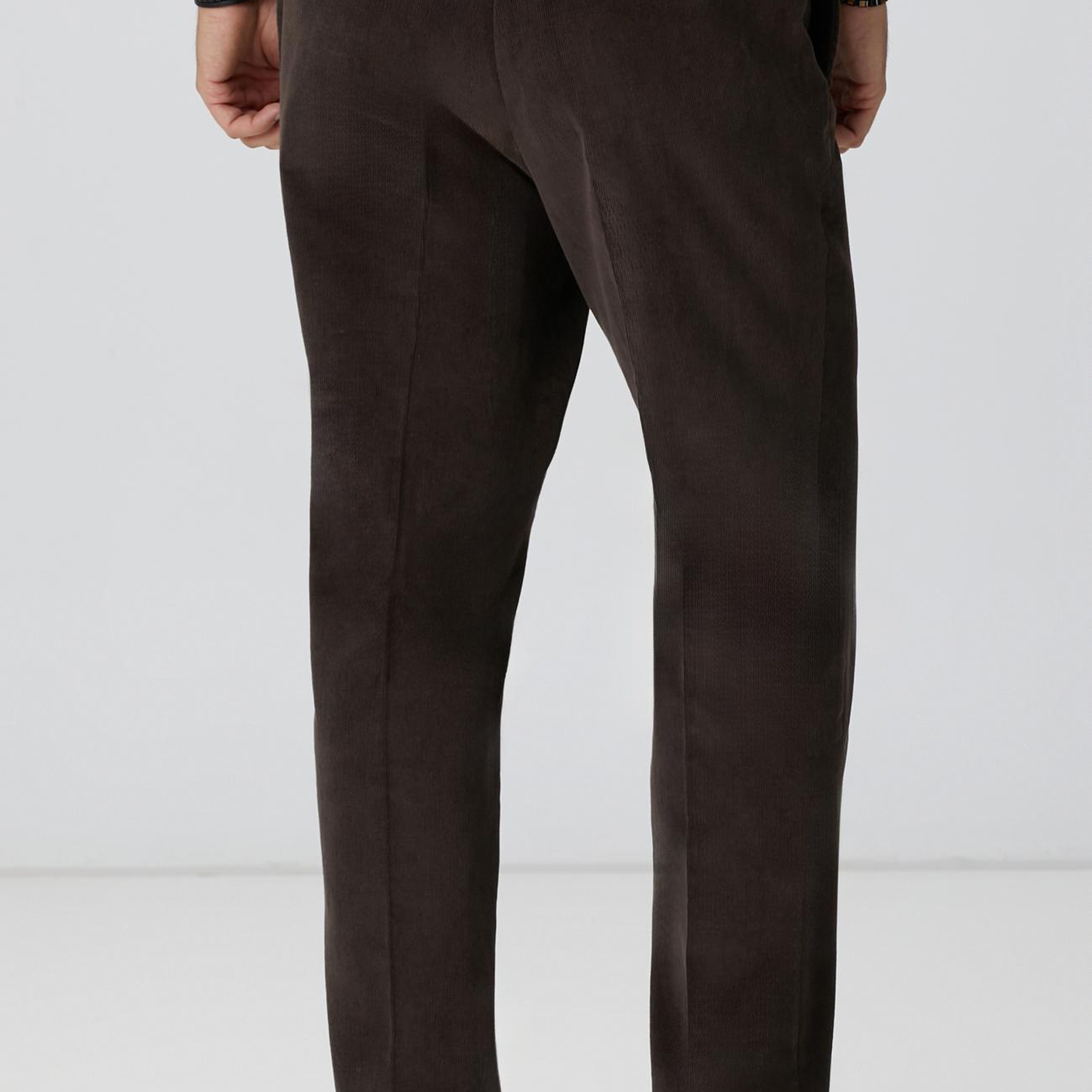 Network Erkek Kahverengi Fitilli Pantolon