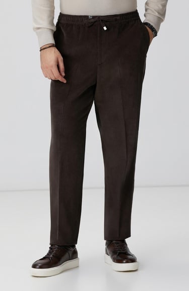  Network Erkek Kahverengi Fitilli Pantolon
