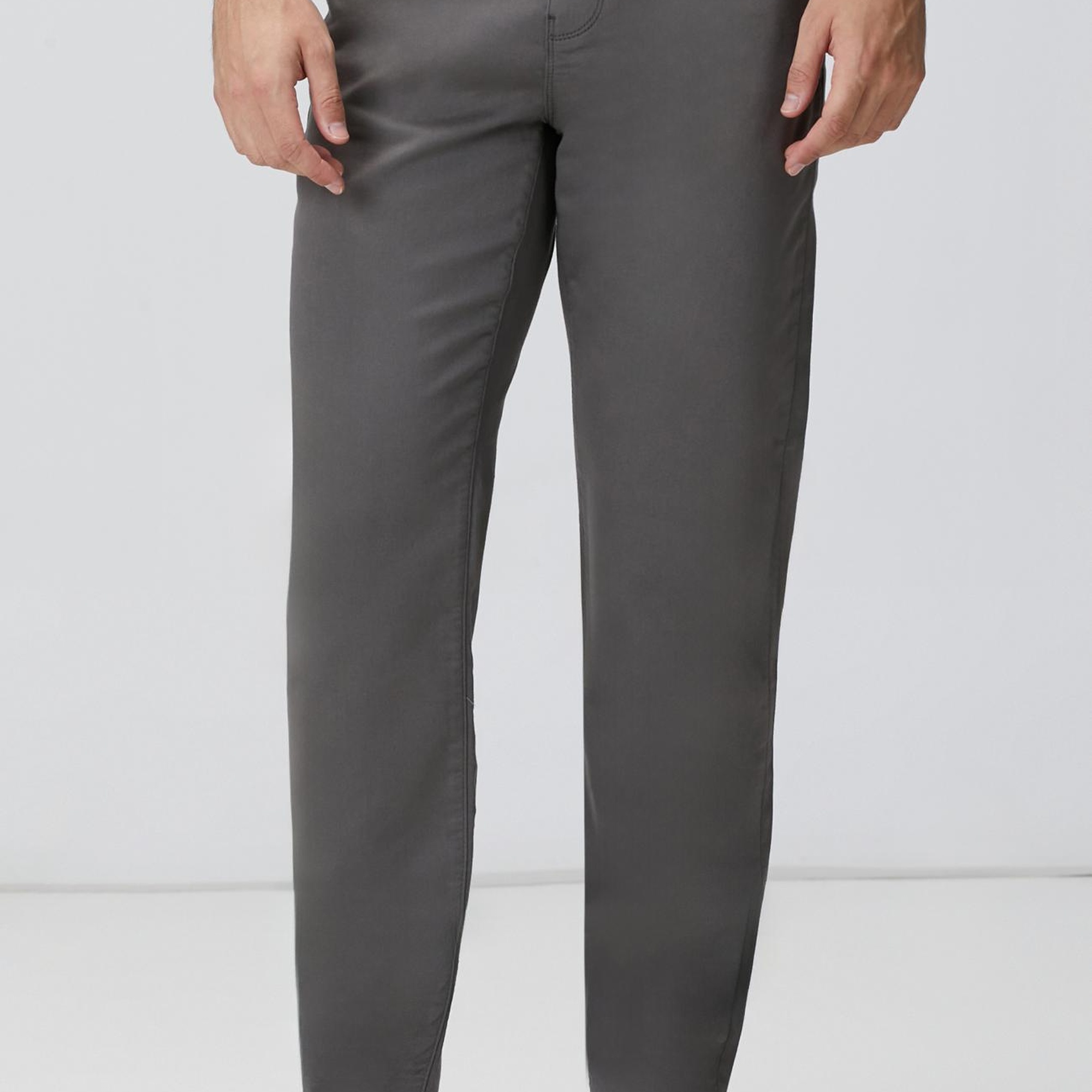 Network Erkek Gri Casual Pantolon