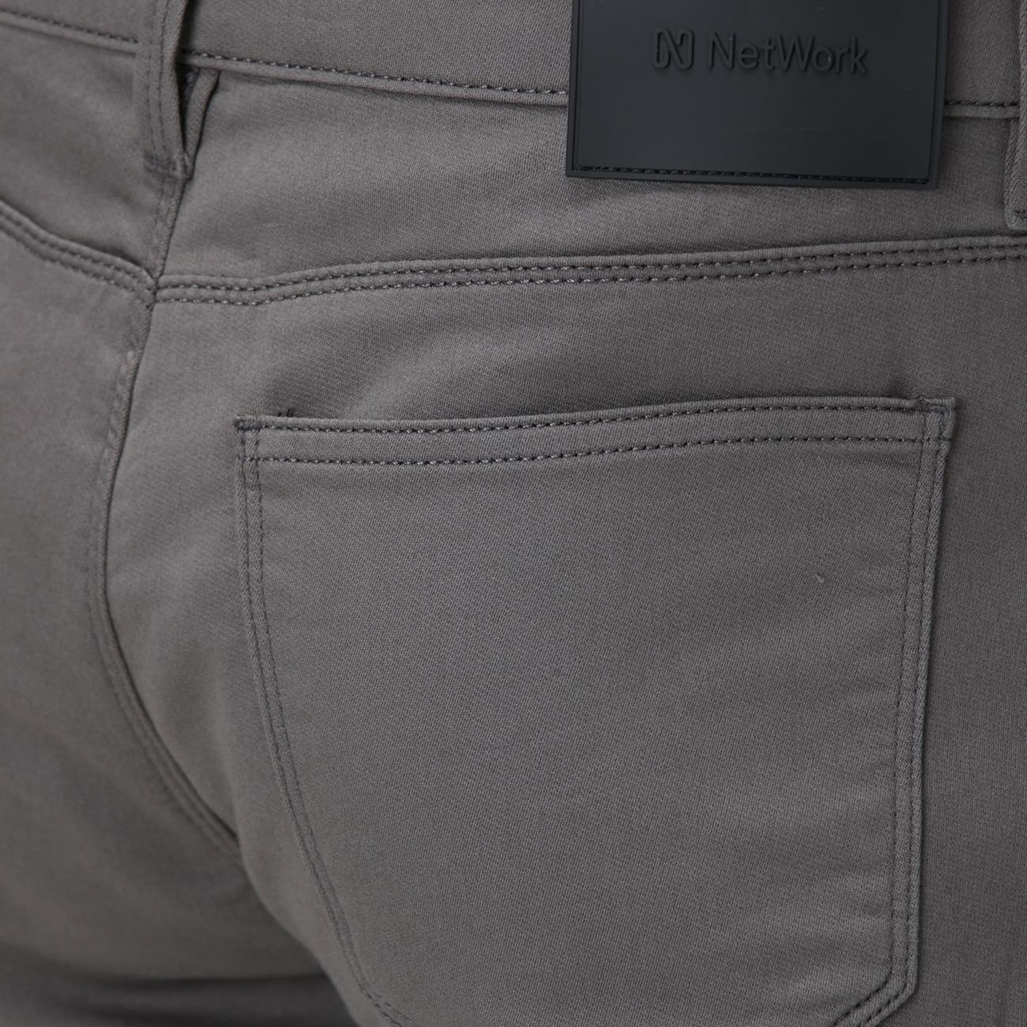 Network Erkek Gri Casual Pantolon