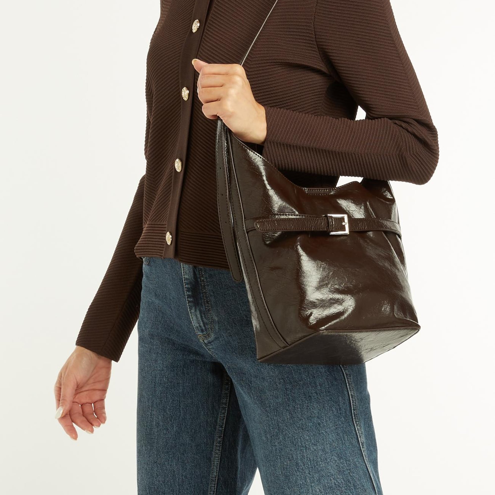 Divarese Kadın Kahverengi Postacı Çantası