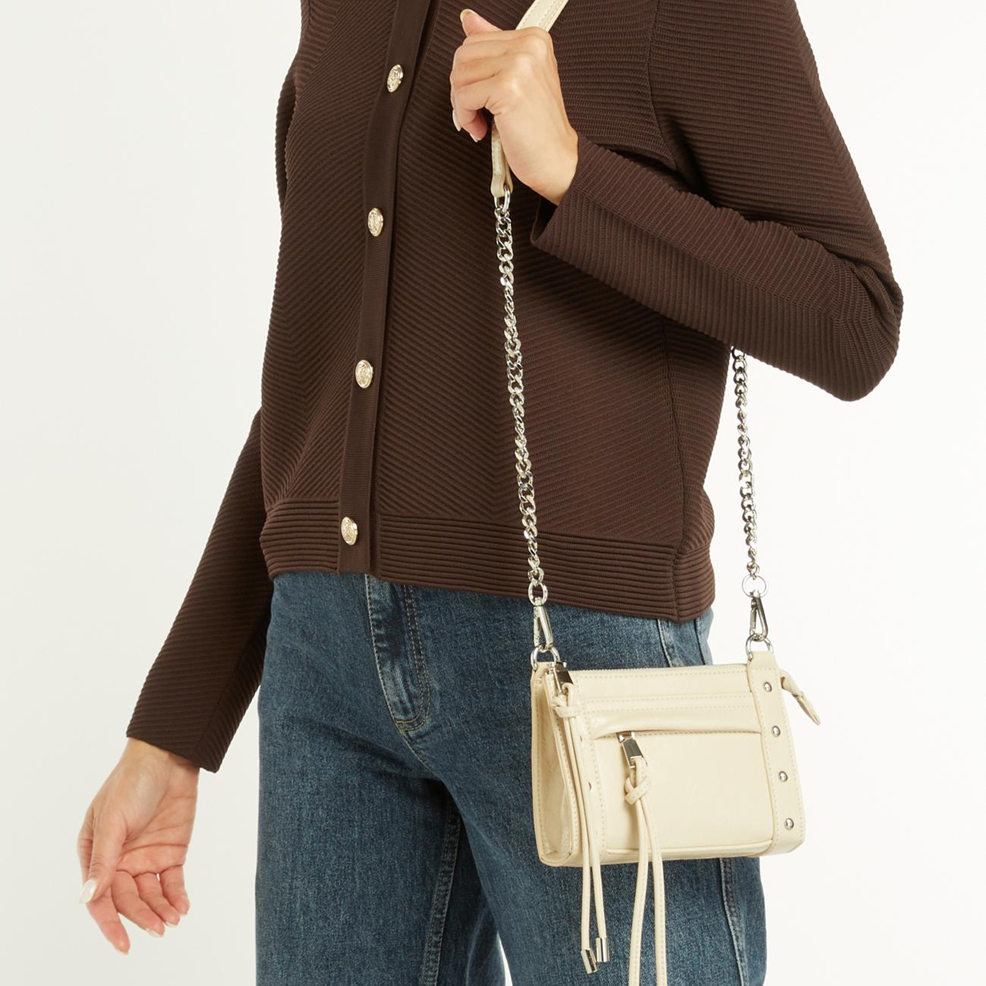 Divarese Kadın Bej Postacı Çanta