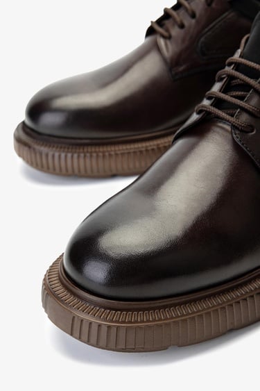  Valmenti Erkek Hakiki Deri Kahverengi Casual Ayakkabı