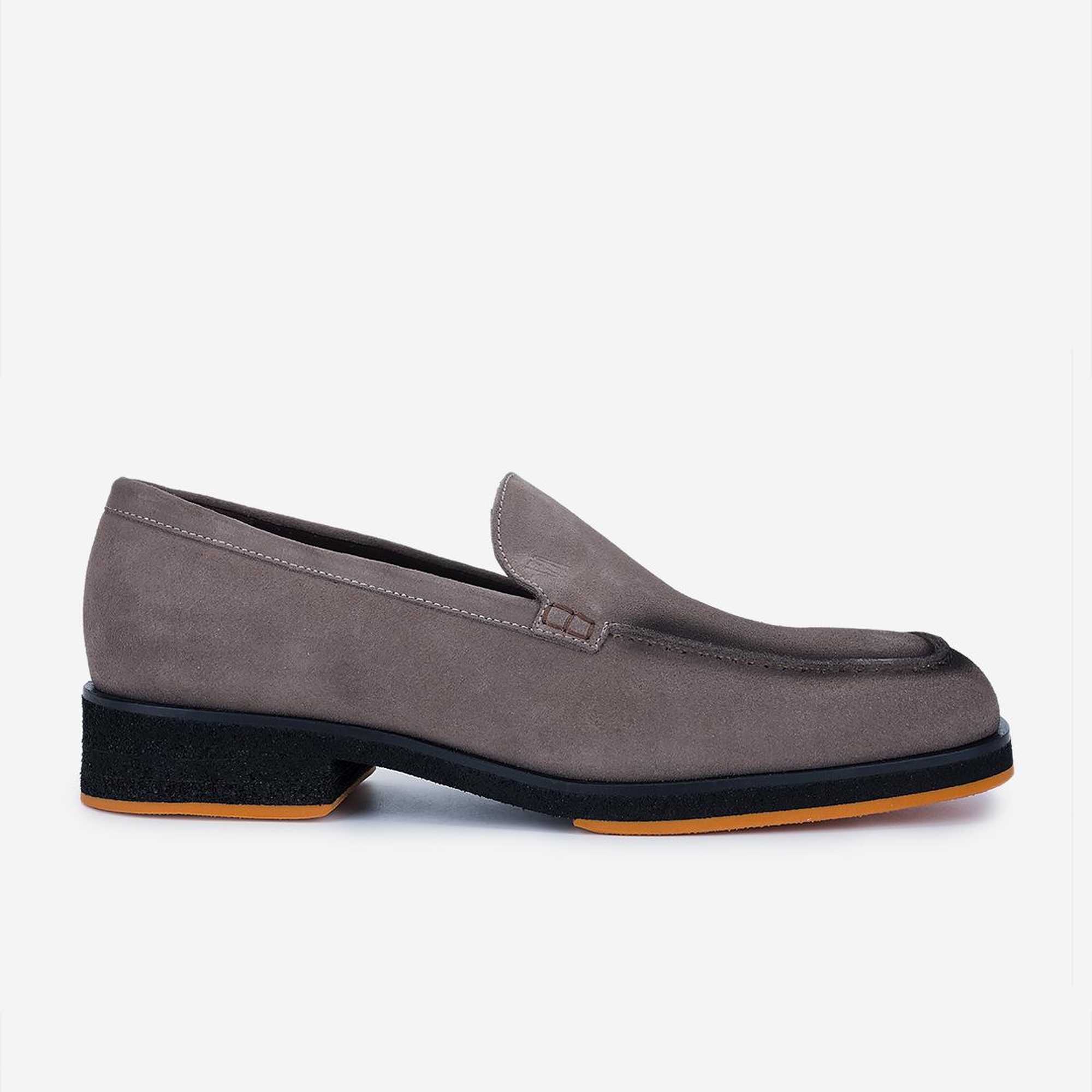 Valmenti Erkek Hakiki Deri Vizon Süet Loafer Ayakkabı