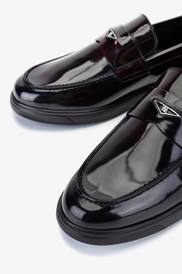  Valmenti Erkek Hakiki Deri Bordo Loafer Ayakkabı