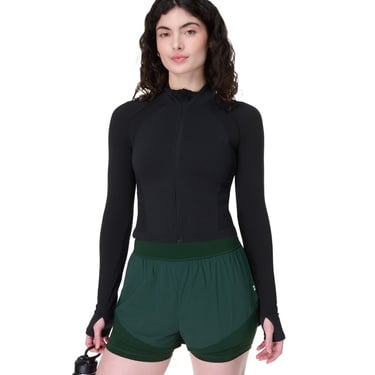  Sweaty Betty Tempo Run Shorts Kadın Yeşil Koşu Şortu