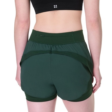  Sweaty Betty Tempo Run Shorts Kadın Yeşil Koşu Şortu