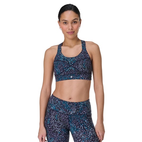  Sweaty Betty Power Medium Support Sports Br Kadın Mavi Fitness Bra