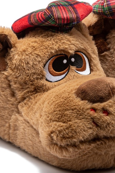  Roma Erkek Hayvanlı Panduf Kahverengi 41/46