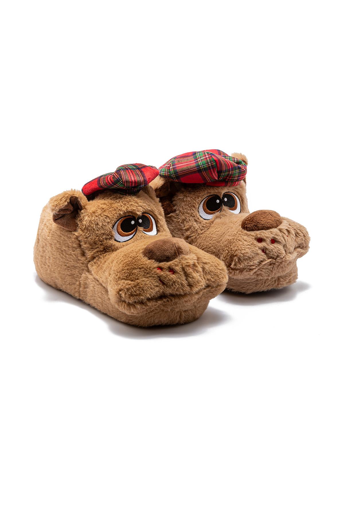  Roma Erkek Hayvanlı Panduf Kahverengi 41/46