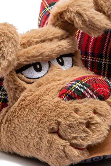  Zizu Erkek Hayvanlı Panduf Kahverengi 41/46