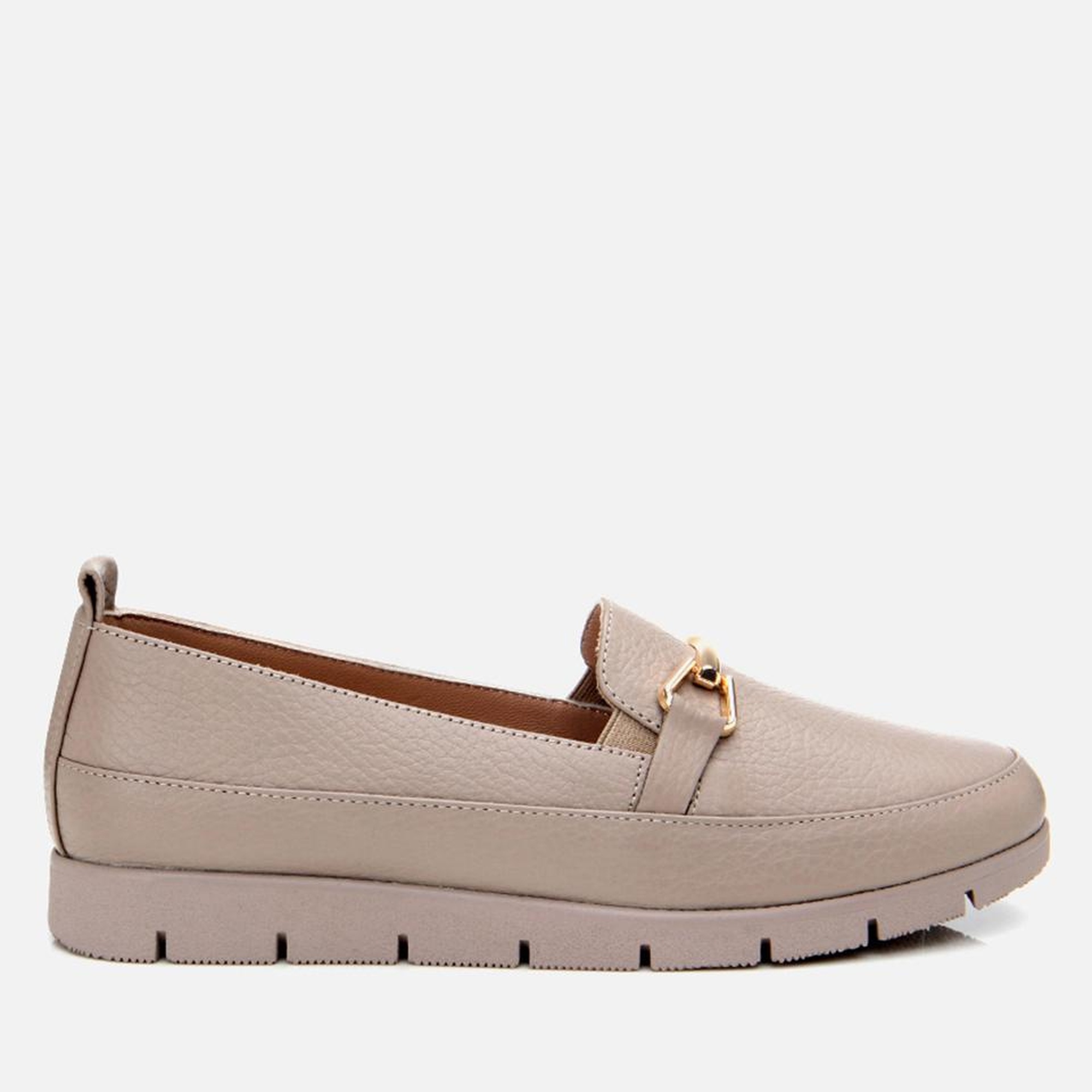 Kadın Deri Vizon Tokalı Loafer