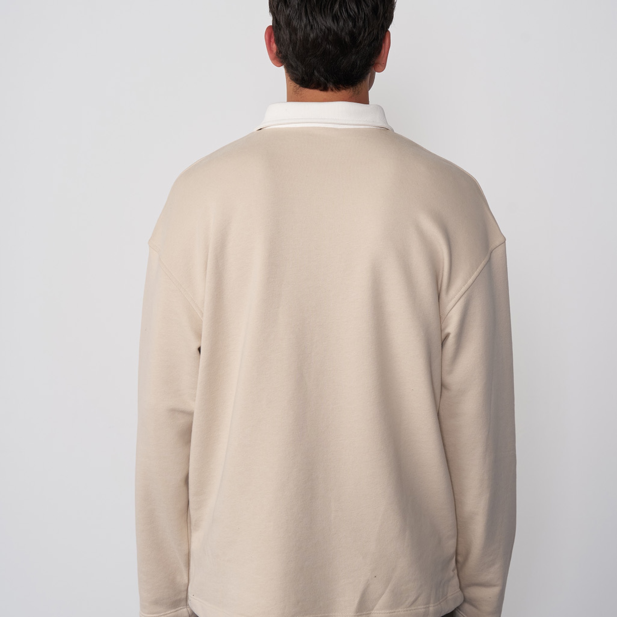 Kontrast Yakalı Sweatshirt