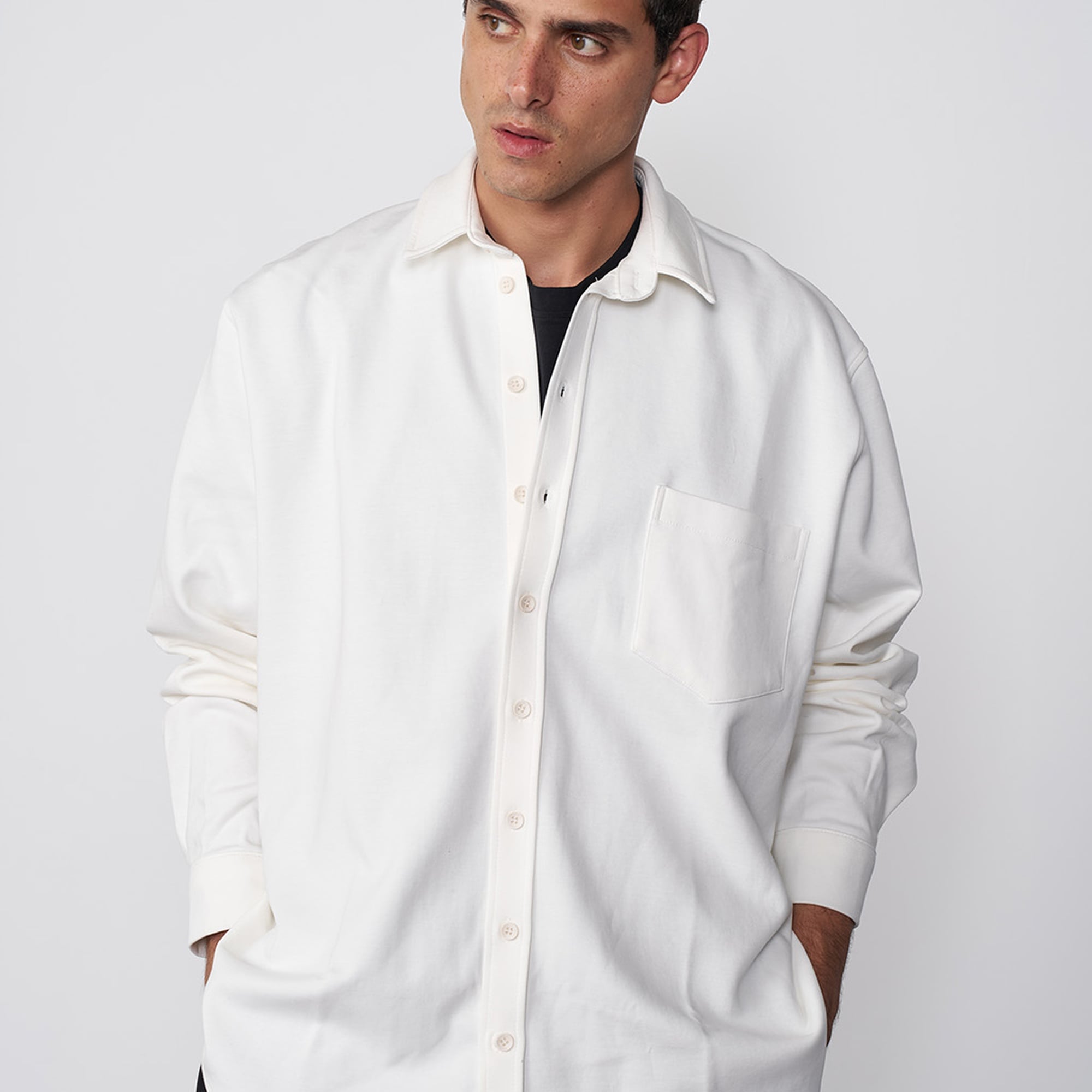 Örme Oversize Gömlek