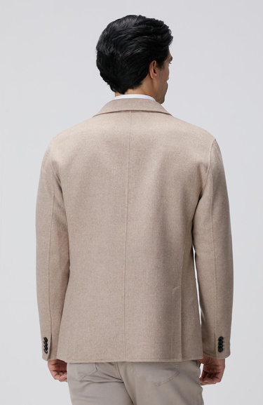  Network Erkek Bej Yün Karışımlı Ceket