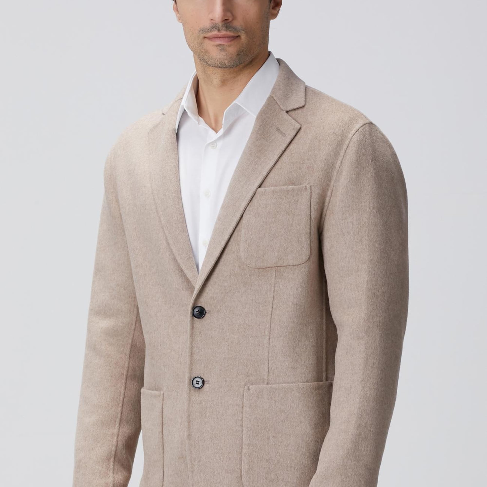Network Erkek Bej Yün Karışımlı Ceket