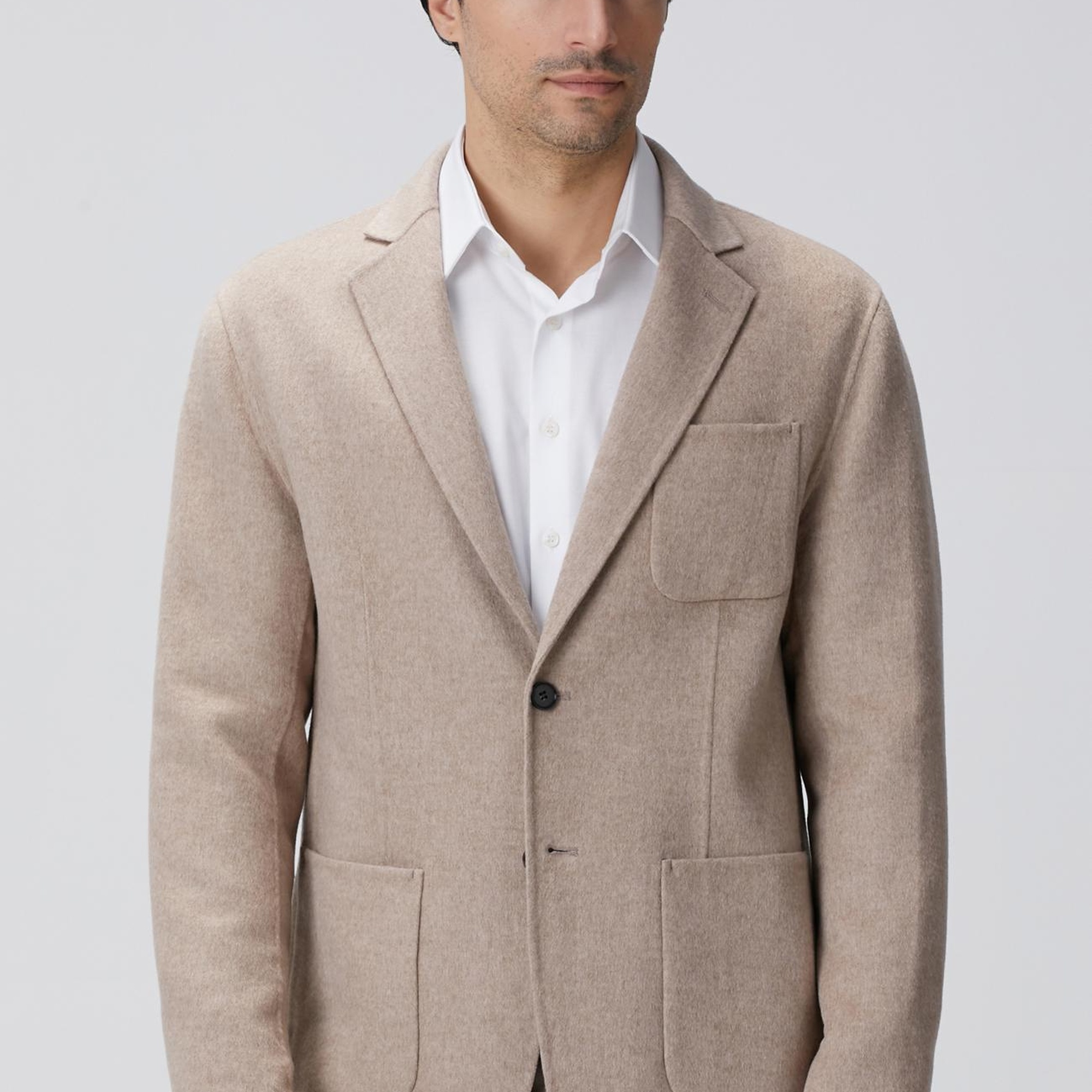 Network Erkek Bej Yün Karışımlı Ceket