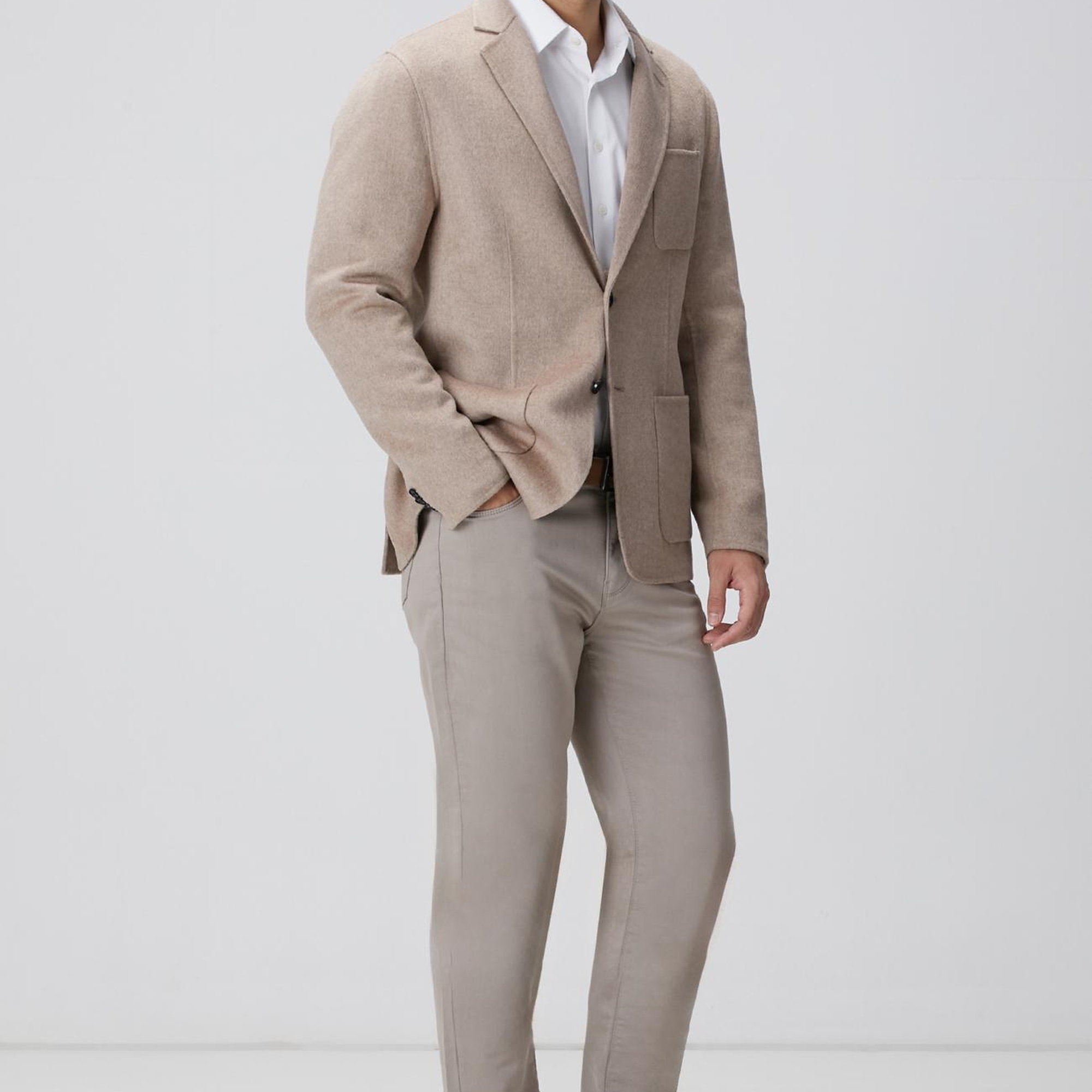 Network Erkek Bej Yün Karışımlı Ceket