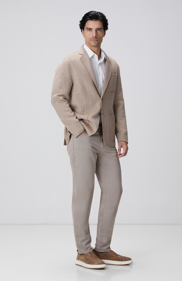  Network Erkek Bej Yün Karışımlı Ceket