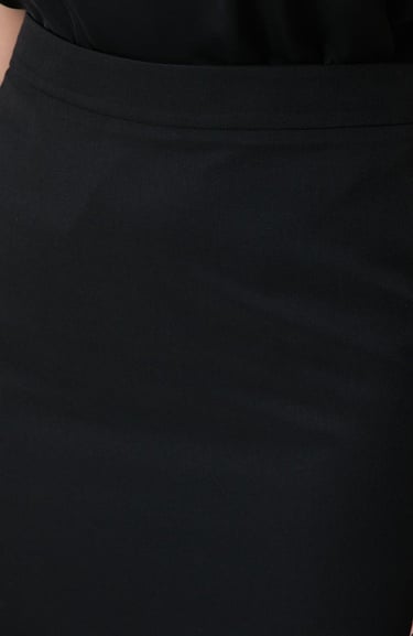  Network Kadın Siyah Yün Karışımlı Midi Etek