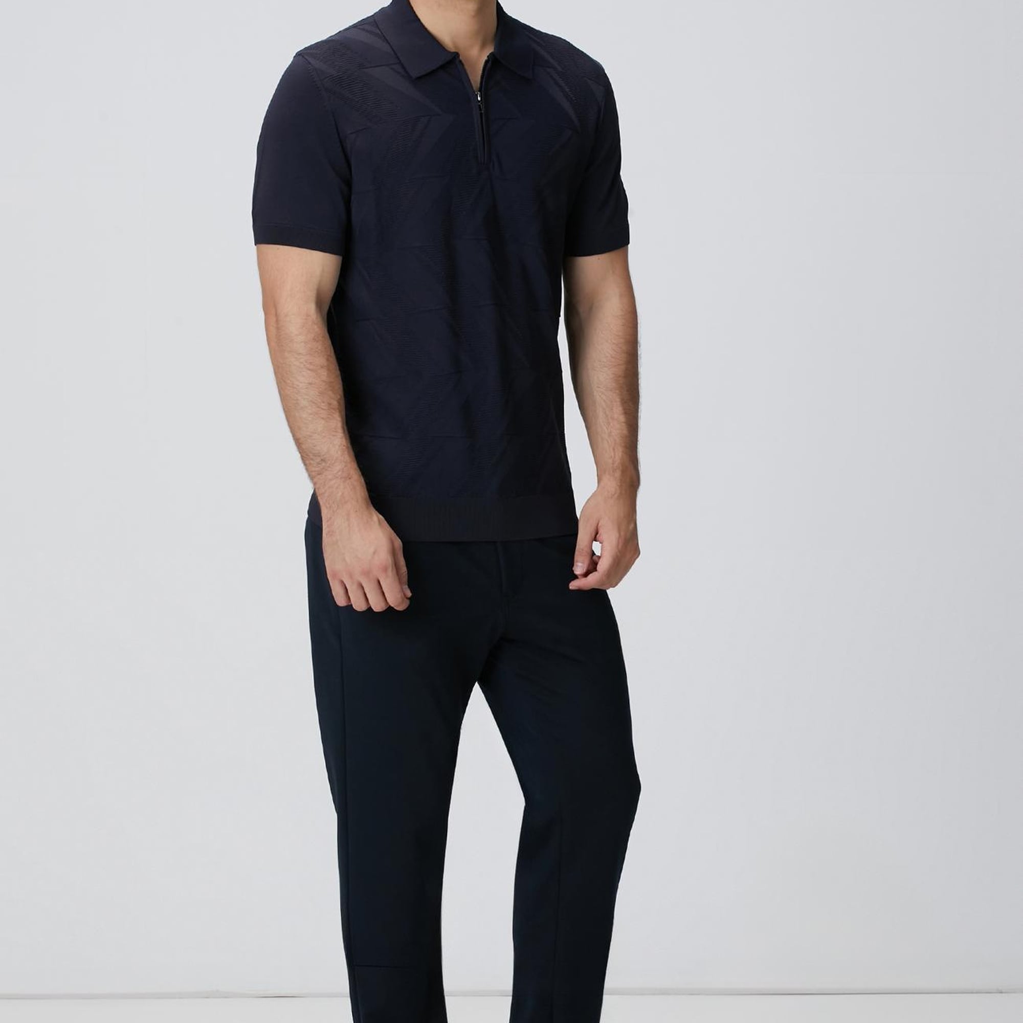 Network Erkek Lacivert Triko Kazak