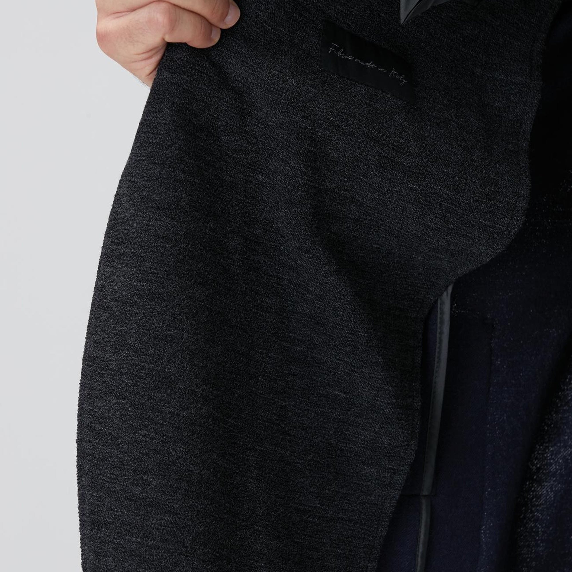 Network Erkek Antrasit Yün Karışımlı Örme Ceket