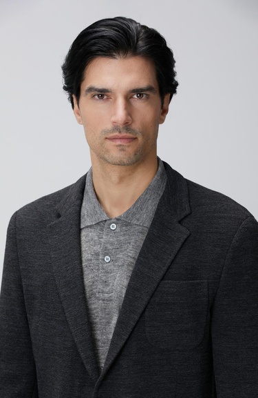  Network Erkek Antrasit Yün Karışımlı Örme Ceket