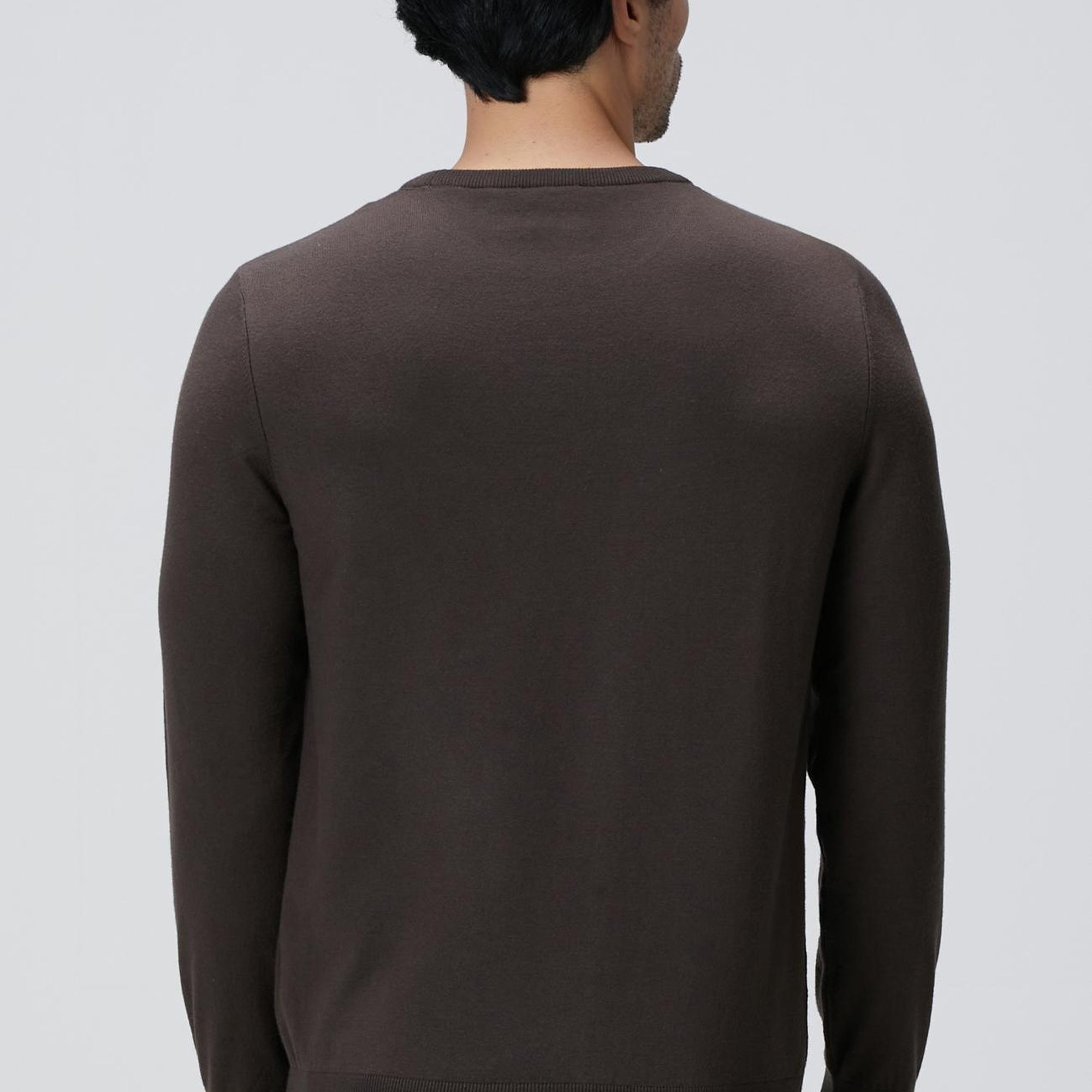 Network Erkek Kahverengi Triko Kazak