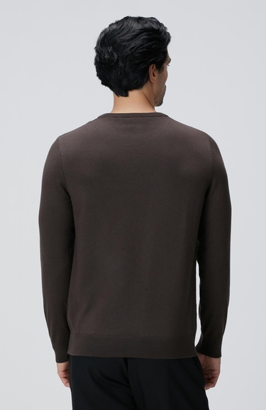  Network Erkek Kahverengi Triko Kazak