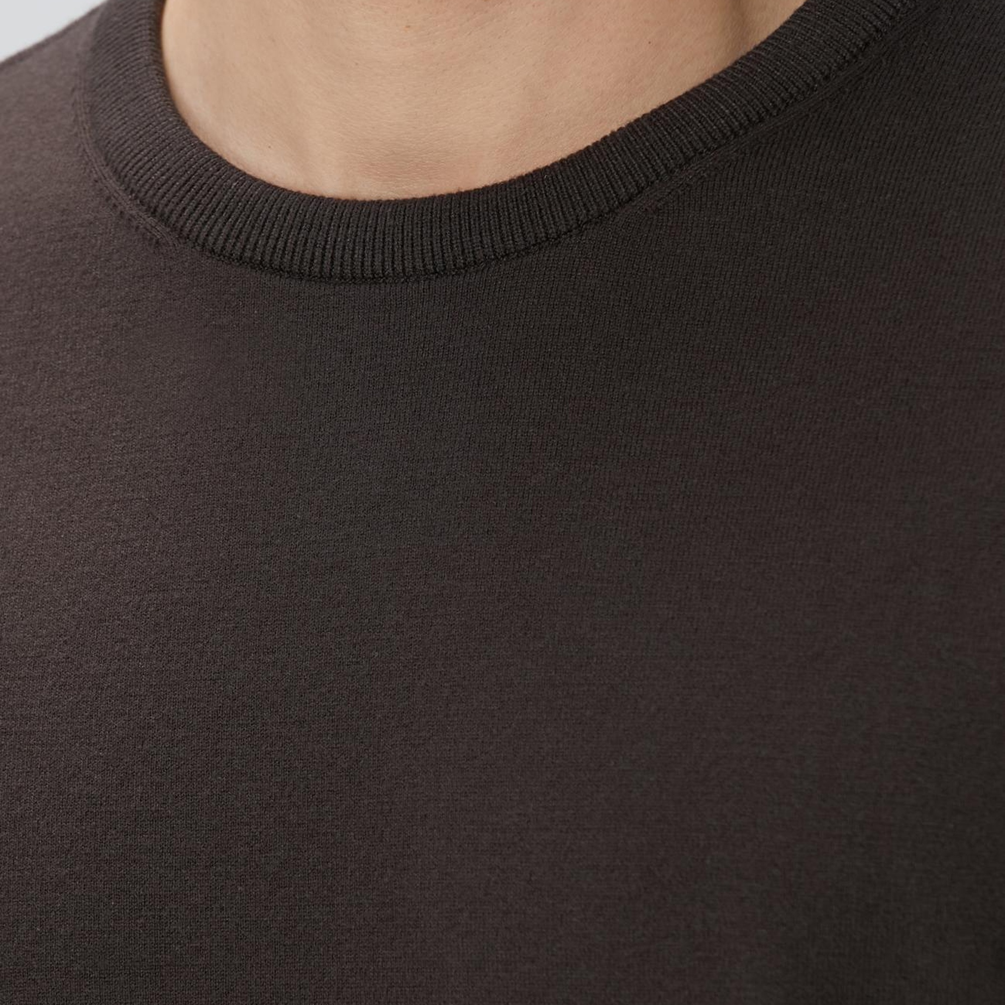 Network Erkek Kahverengi Triko Kazak