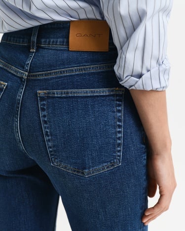  GANT Kadın Lacivert Slim Fit Flare Jean