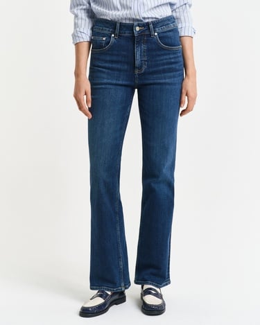  GANT Kadın Lacivert Slim Fit Flare Jean