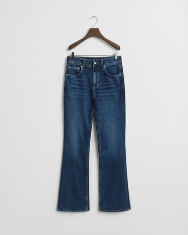  GANT Kadın Lacivert Slim Fit Flare Jean