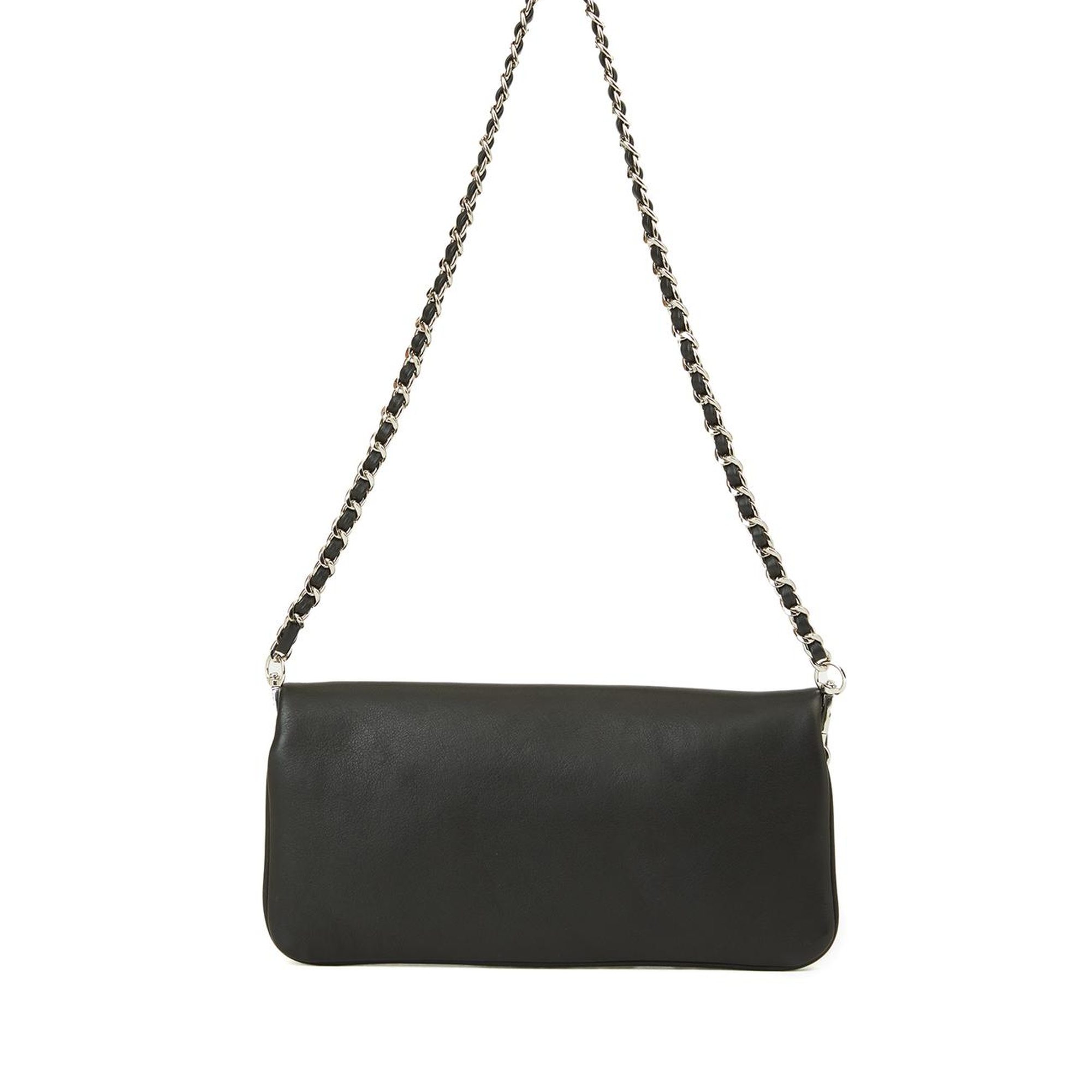 Network Kadın Siyah Zincir Askılı Deri Clutch