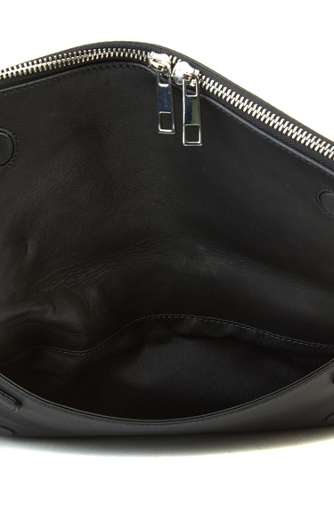  Network Kadın Siyah Zincir Askılı Deri Clutch