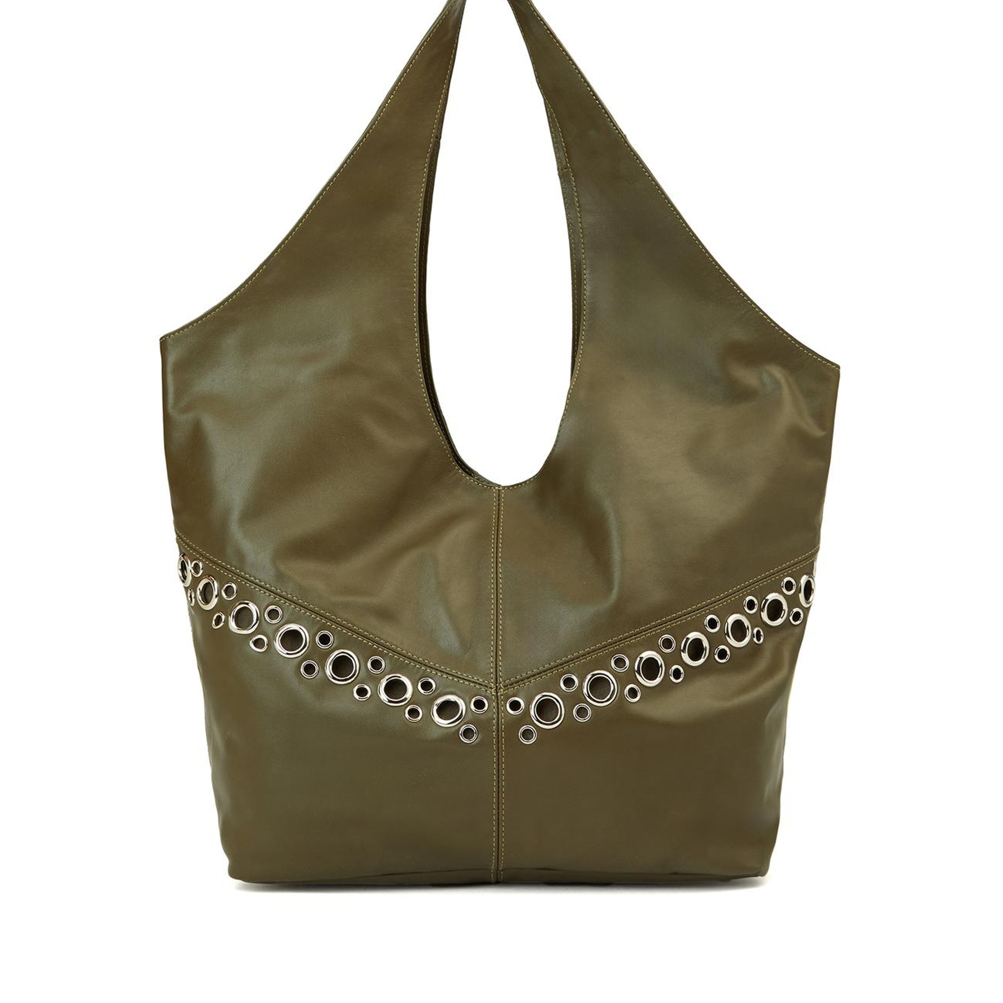 Network Kadın Haki Deri Çanta