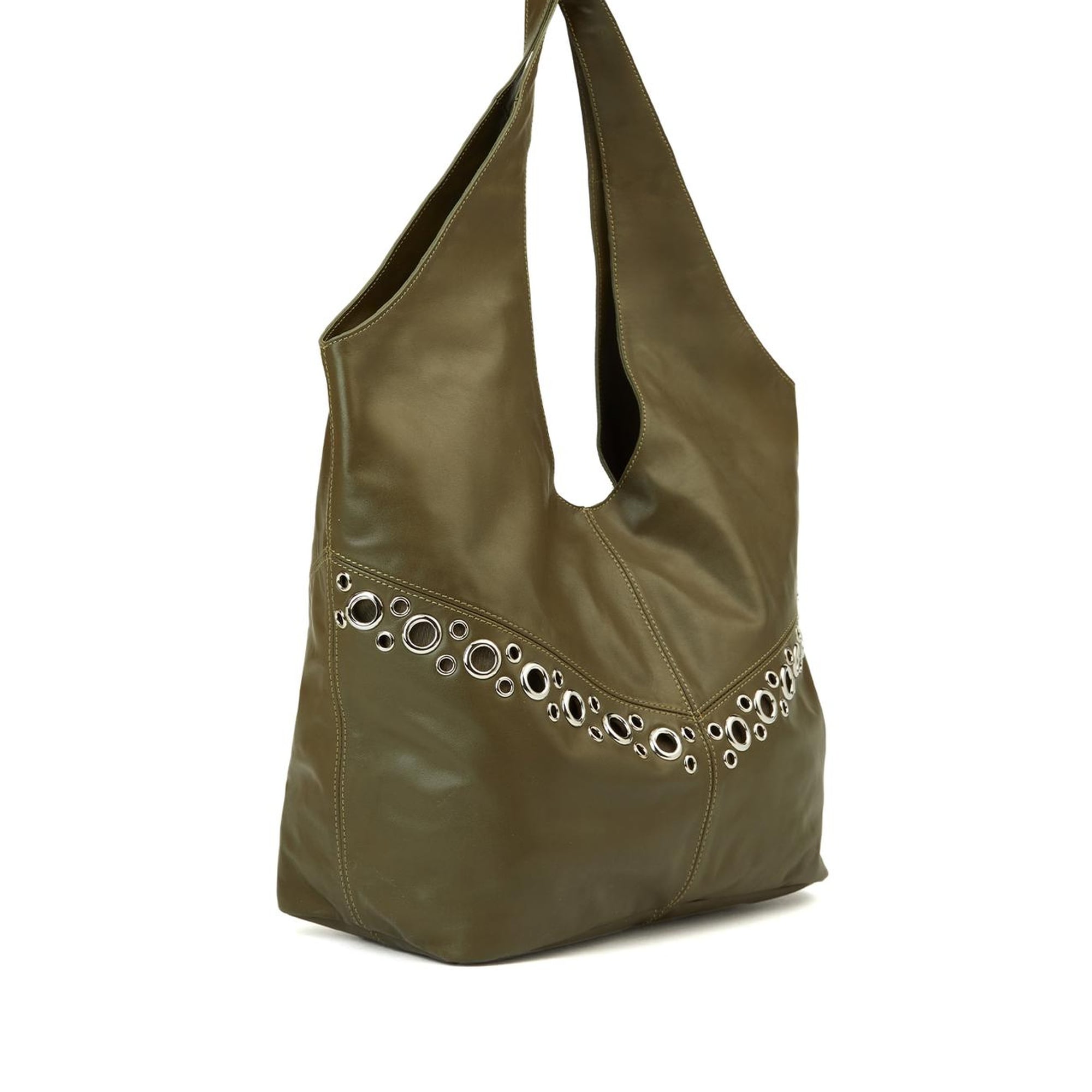 Network Kadın Haki Deri Çanta