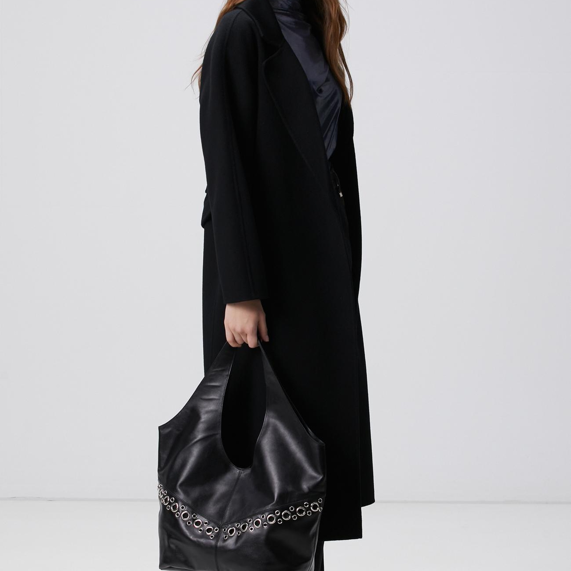 Network Kadın Siyah Deri Çanta