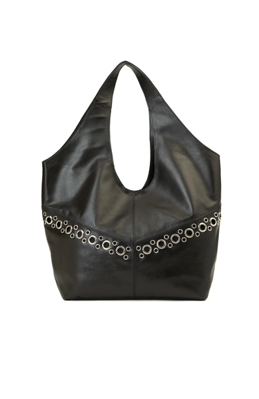  Network Kadın Siyah Deri Çanta