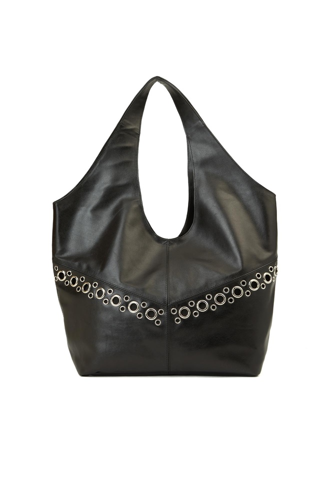  Network Kadın Siyah Deri Çanta