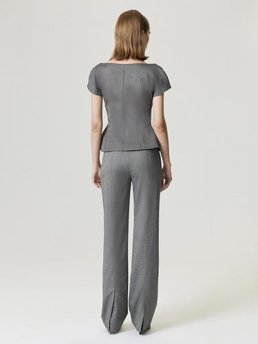  Kruvaze Düğme Kapamalı Yelek